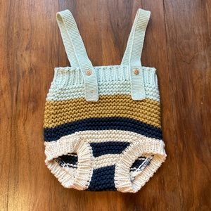 Piupiuchick knit shorties stripes 6 month